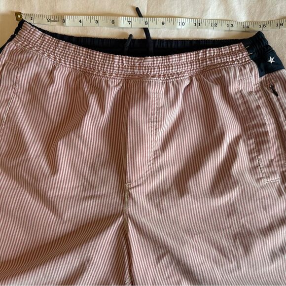 Birddogs Athletic Lined 7” Men’s Shorts Size XL Red and White Striped - Picture 10 of 12